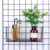 Mountable Grid Panel Display Shelf Wall Wire Hanging Plant Holder Rack Bin Storage Rack