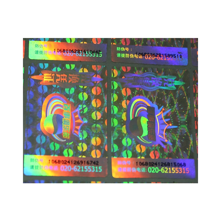 Custom serial number barcode security warranty VOID security tape printing