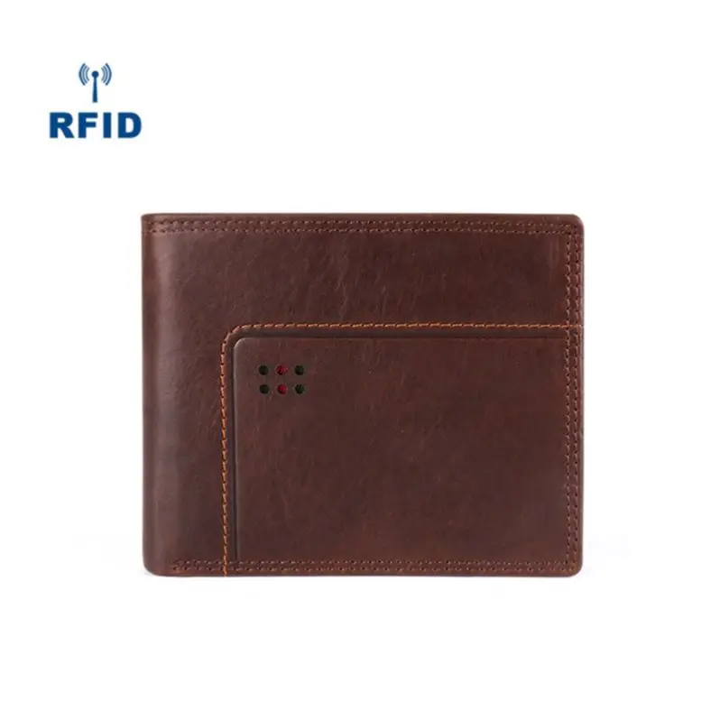 

Vintage Style Bifold Wallet Genuine Leather Wallet For Man, As customer inquired