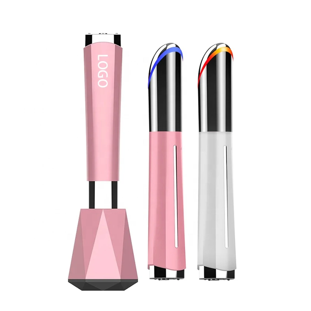 

Handheld Portable Mini Vibrating Red Blue Light Heat Therapy Beauty Anti Wrinkle Eye Massager