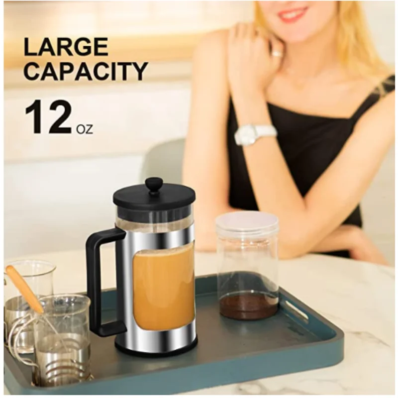 

Best Quality Maker Insulated Gift Stainless Steel Coffee French Press for Sale, Black color and oem color