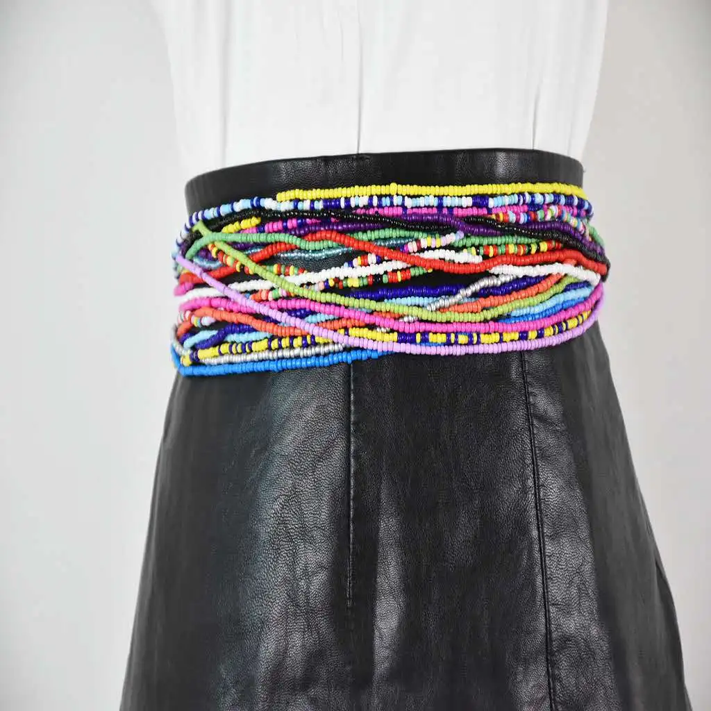 

African Waist beads Chains Jewelry slimming waist bracelet belly chains waist necklace maasai beads, Picture or customized