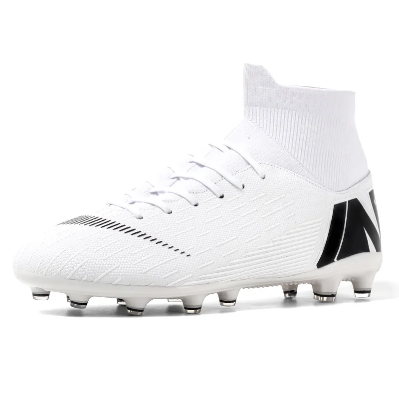 

Cross-border soccer shoes, male high-top TF studs student training shoes spike youth artificial turf shoes, As picture and also can make as your request