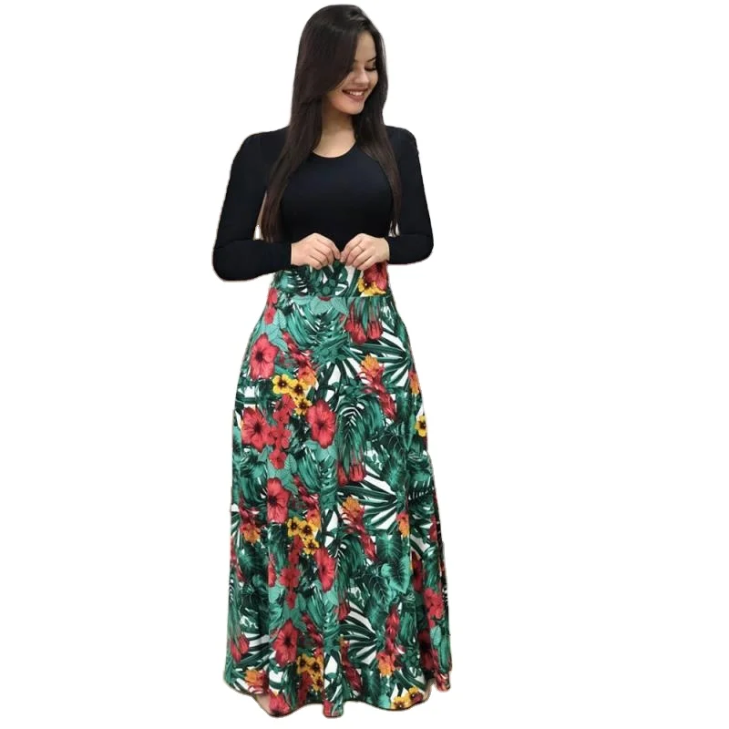 

D4473 Wholesale Tie Dye Plus Size 5xl Dress Sexy Women Summer Long Maxi Cheap Casual Dresses, Printed