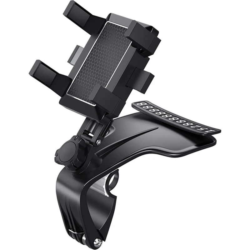 

2021 New stylish metal phone holder universal 360-Degree car cell phone holder multi-function mobile phone holder with stop sign, Classic black