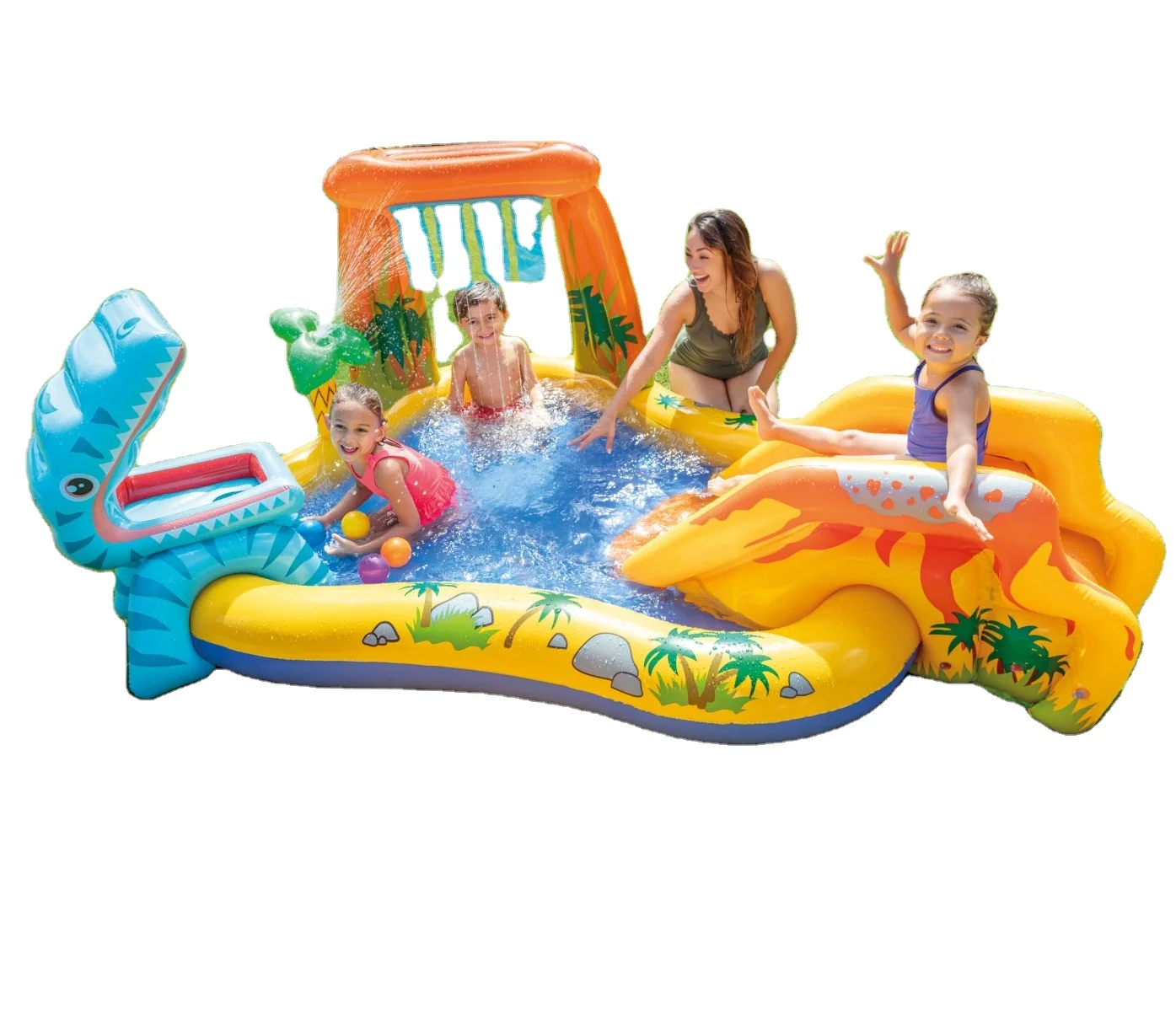 

Intex 57444 PVC Garden Play Above Ground Family Outdoor Inflatable Swimming Pool For Kids Pool