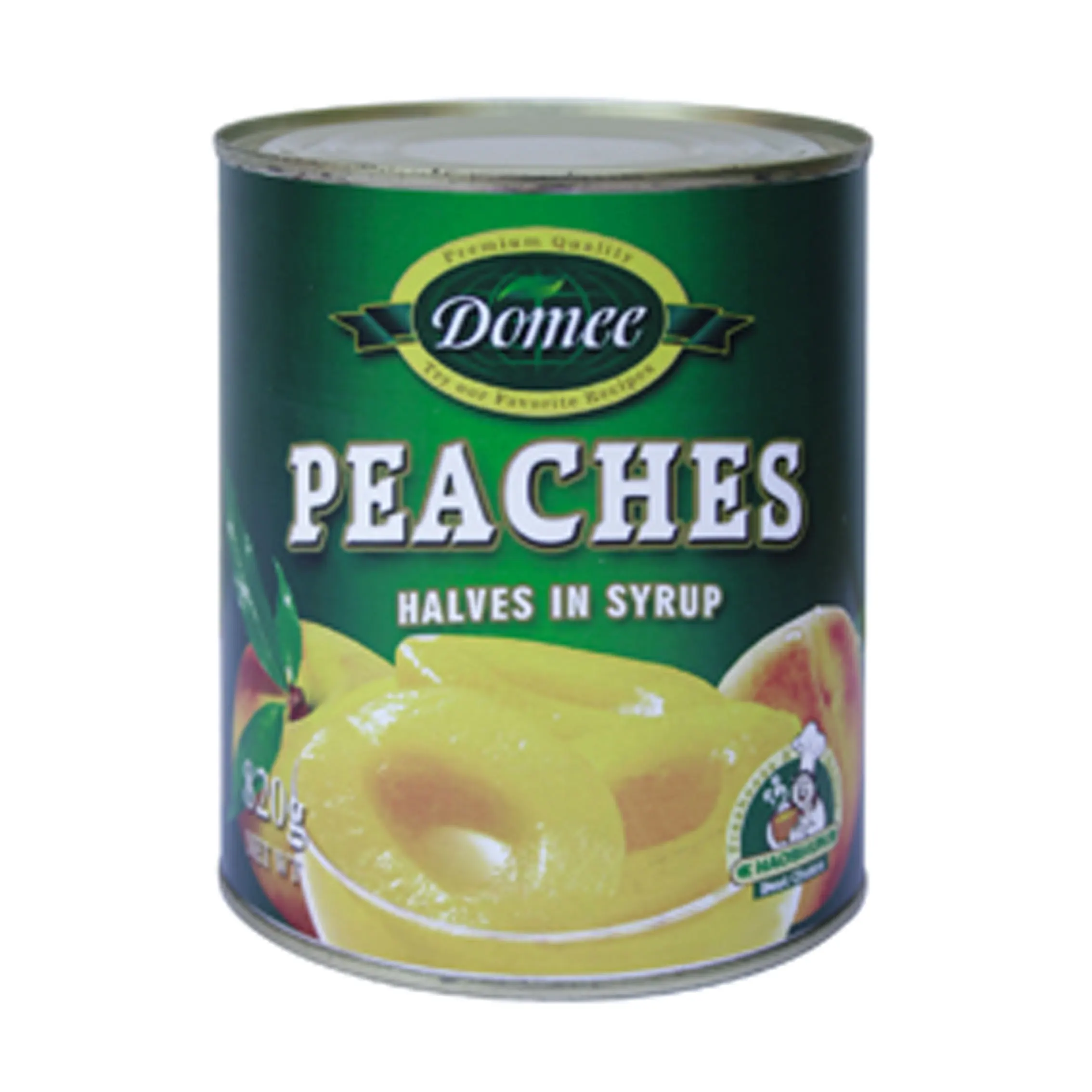 canned peach halves fruit in can