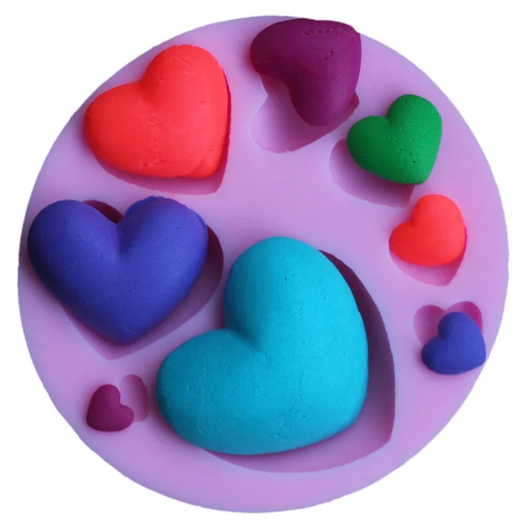 

Pink Heart Silicon Mold Chocolate Molds Silicone Resin Epoxy