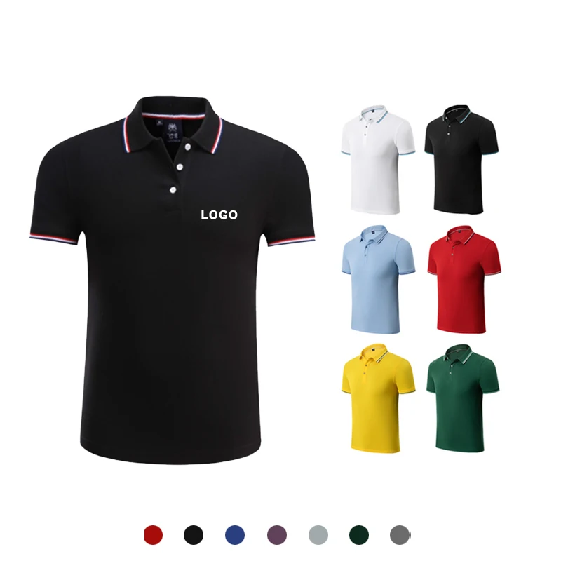 

Wholesale Stretch Plaid Fashion Men's Golf T Shirts Embroidered Custom Polo Short Sleeve Shirt, White