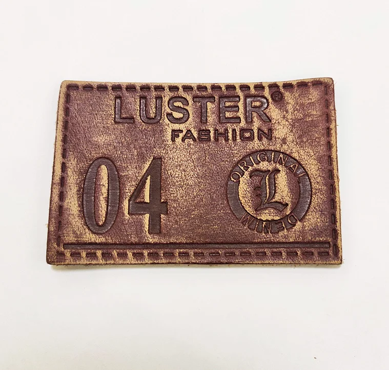 

Custom jeans leather patch PU Badge labels Leather labels for jeans, Custom color