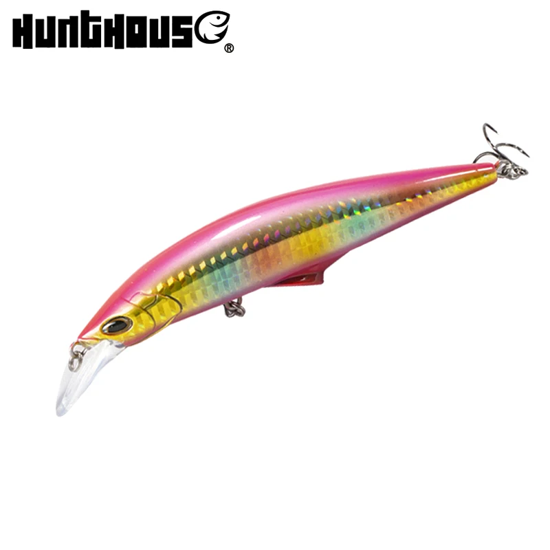 

fishing lure action casting spinner unpainted hard minnow lures bait, Various color