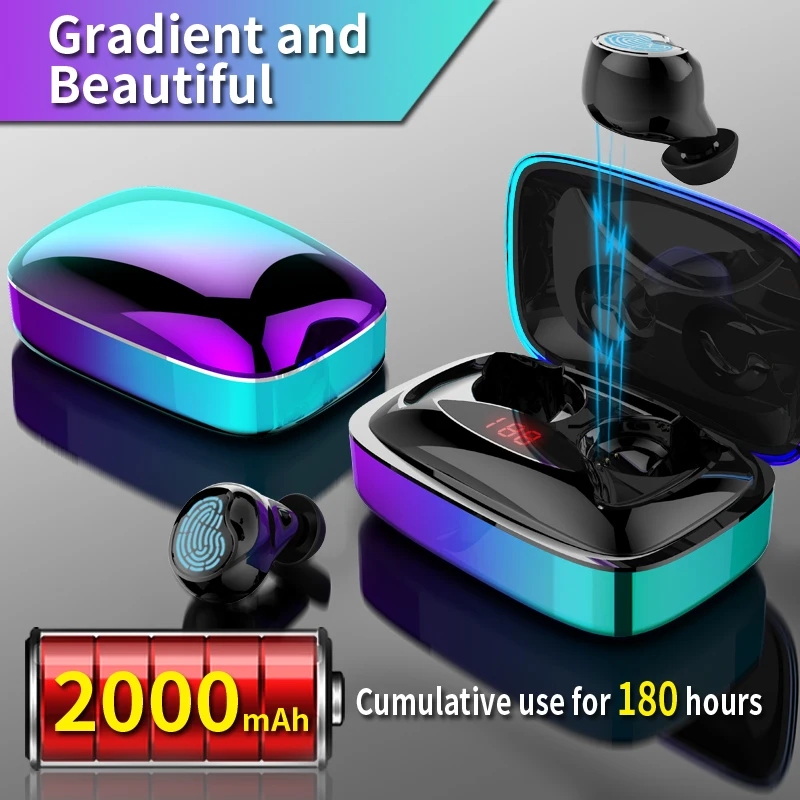 Amazon top-rated Good price portable TWS sport stereo wireless headset waterproof sport headphones - ANKUX.COM