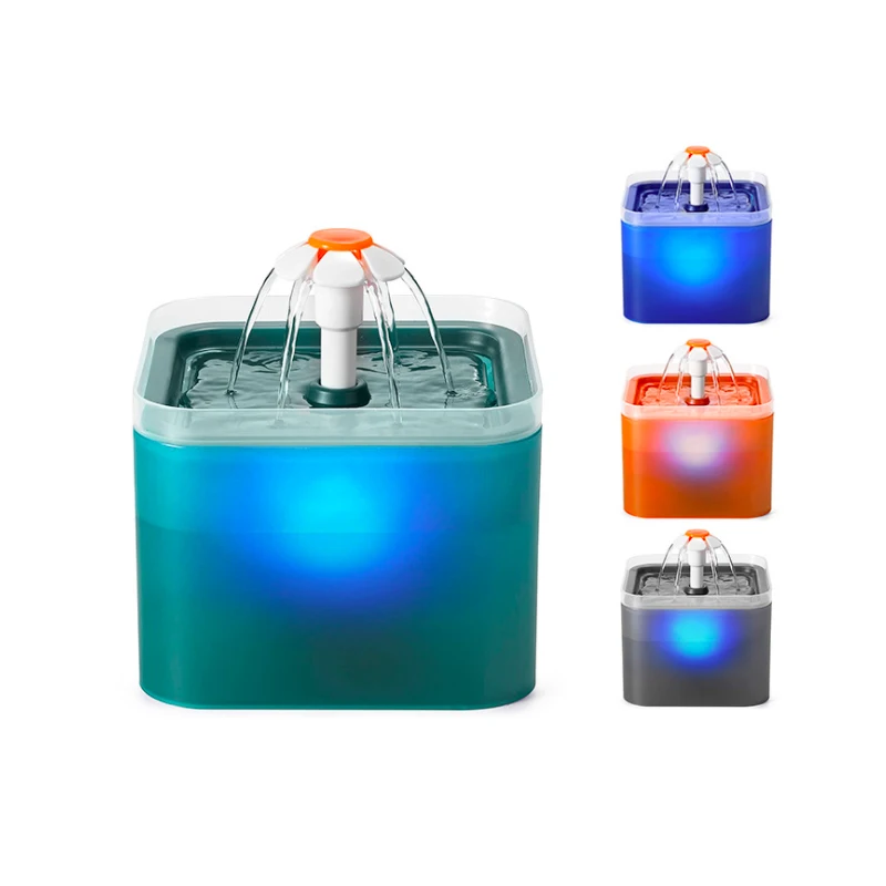 

hot sale on amazon sensor waterfall plastic pet fountain water dispenser