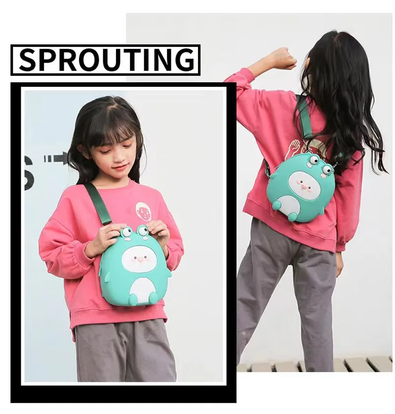 

2021 New Cute Fashion Zipper Kids Backpacks Soft Silicone High Quality Mini School Shoulder Backpack Bag for Women Girls boys