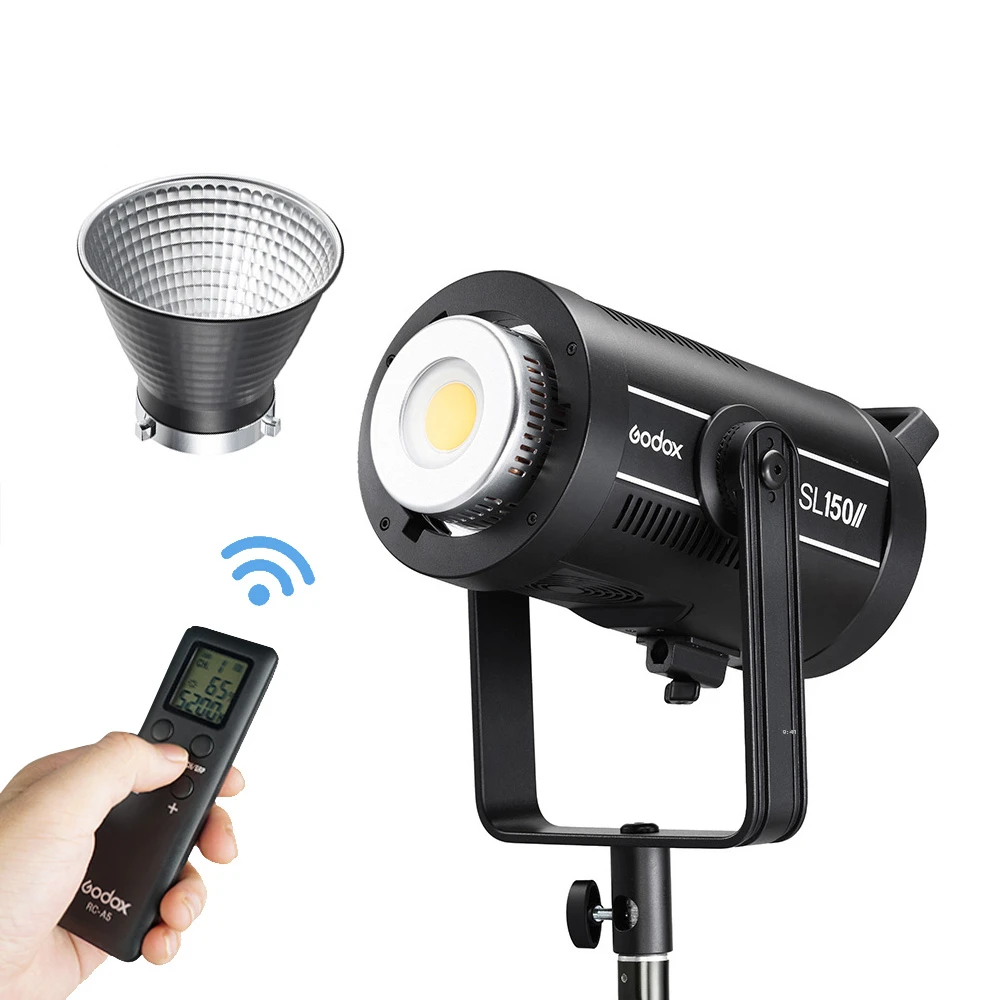 

Godox SL150II SL-150W II LED Video Light 150W Bowens Mount Daylight Balanced 5600K 2.4G Wireless X Systemfor Interview