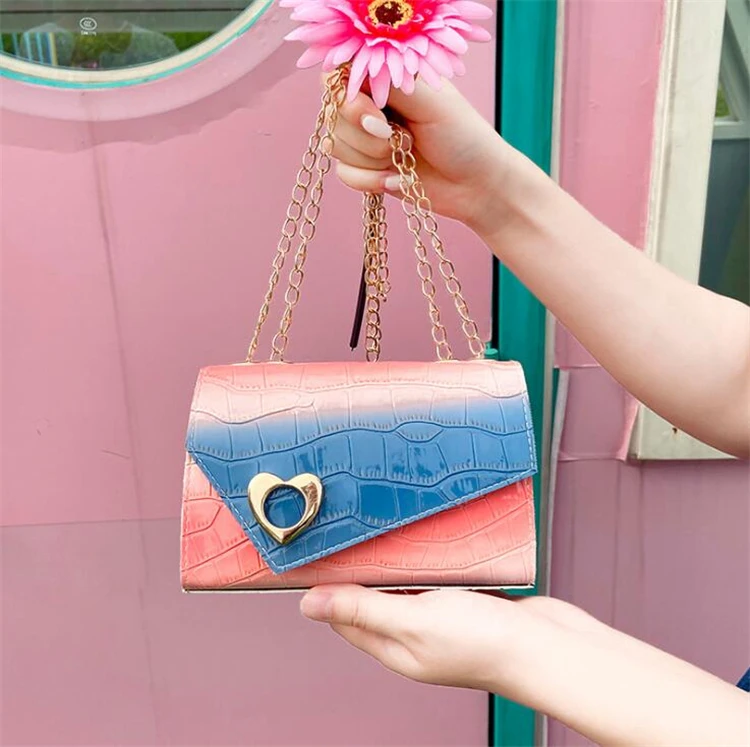 

Newest Classy Party Cute Heart Hand Bags Shoulders Lady Trendy Brand Ladies Bag Purses And Handbags Women 2021, As pictures or customized colors