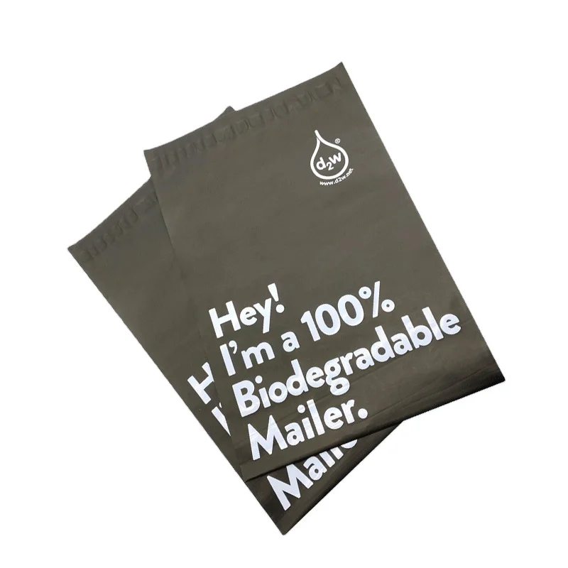 

rts100% recycle biodegradable mail bags big size poly mailer 100 clothing waterproof customised printed black mailing bags