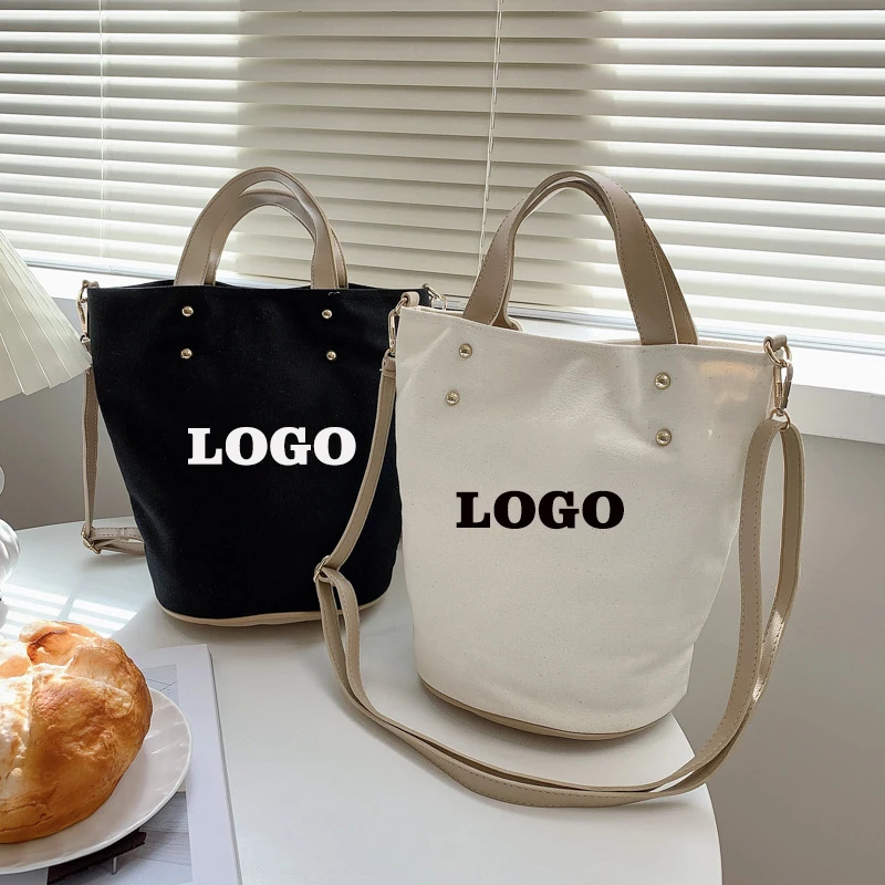 

Wholesale custom travel fashion handbag cotton canvas beach tote bag