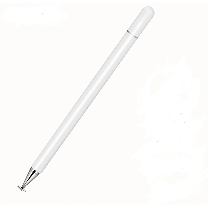 

Elegant Pen Disc Stylus Pen Touch Screen Digital Pencil Compatible for iPad/ iPhone/ Samsung Note 10/ More Capacitive, White