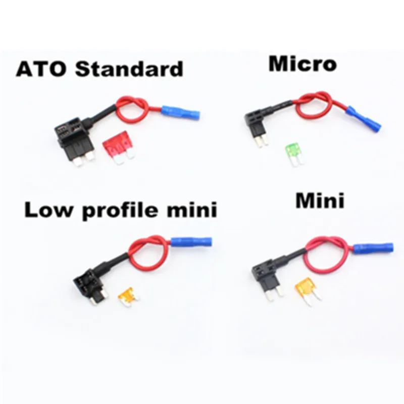 

Car Add A Circuit Standard Mini Micro Blade Fuse Boxes Holder Piggy Back Fuses Tap Dual Circuit Adapter Holder