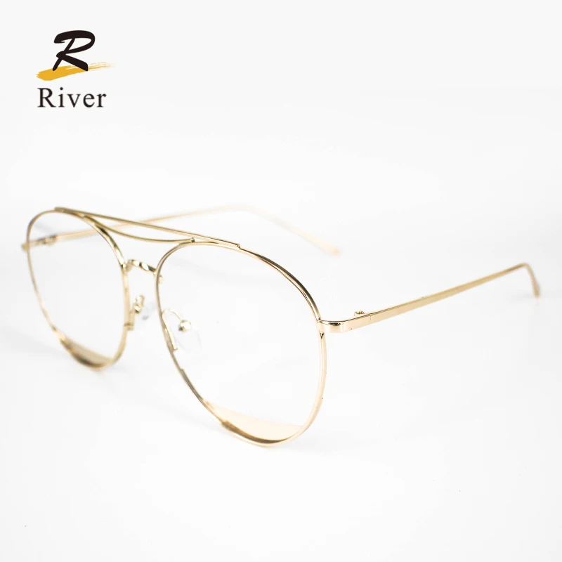 

2020 cheap fashion stock metal optical frame eyeglasses, 2 colors