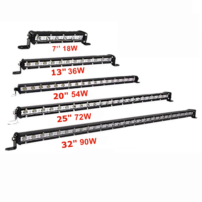 Factory wholesale Mini led light for trucks high brightness 18W Led light bar