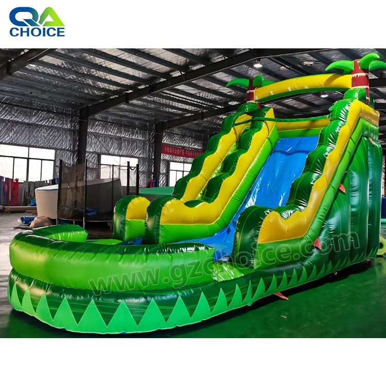 

Commercial inflatable water slide with pool outdoor inflatable water slides backyard juego inflable tobogan playground, Customized color