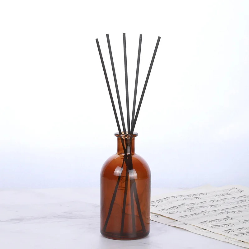 Custom 22cm Colorful Black Fragrance Oil Diffuser Rattan Reed Diffuser