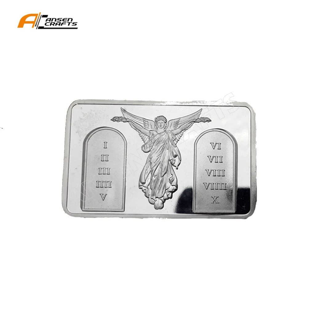 

3D cheap no minimum commemorative jesus .999 fine silver coating bars