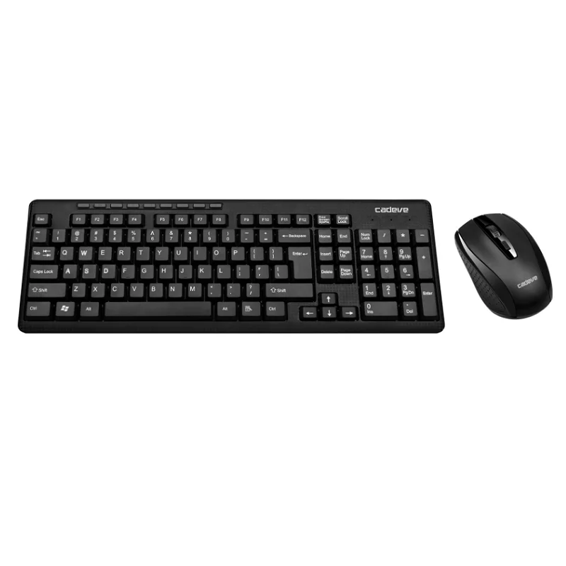 

Hot selling slim Multimedia key 2.4 Ghz wireless quiet keyboard and mouse combo kit mouse keyboard wireless set for home office, Black