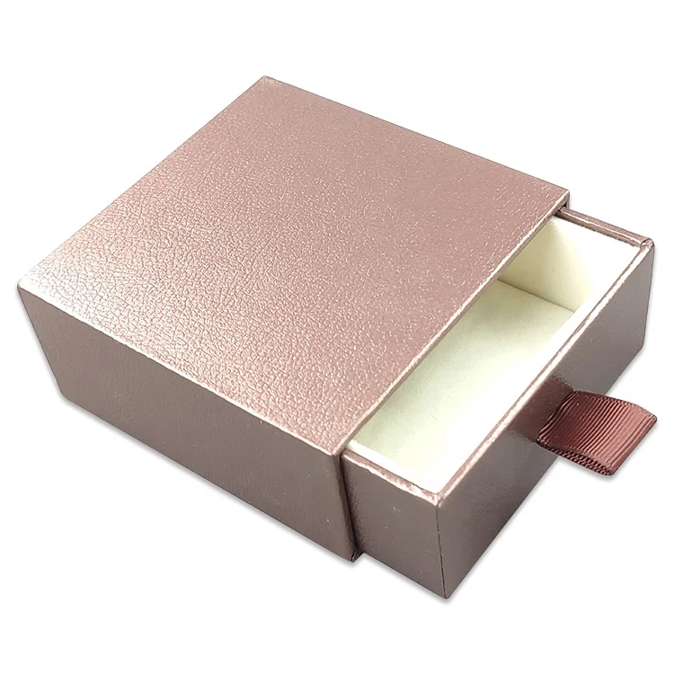 

luxury custom sliding drawer gift box packaging earring ring necklace small jewelry box