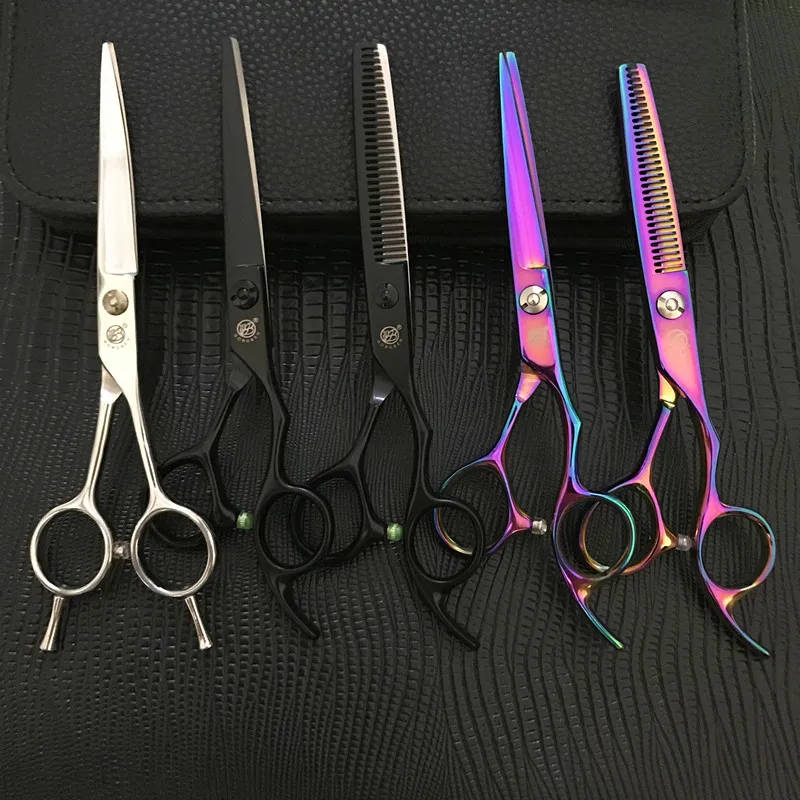 

Professional Factory Price Custom Logo japanese barber scissors Shears For Hairdressing steel shears, Colors