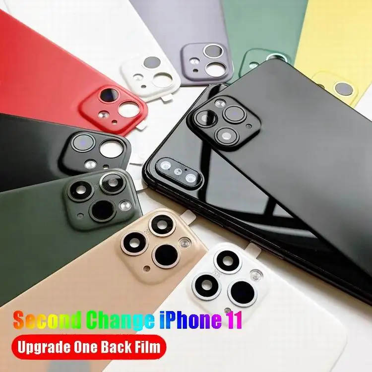 

Pc Matte Back Screen Protector Camera Lens Protector For Iphone Xr/x/xs/xs Max Change Iphone 11/11pro/11pro Max Same Original
