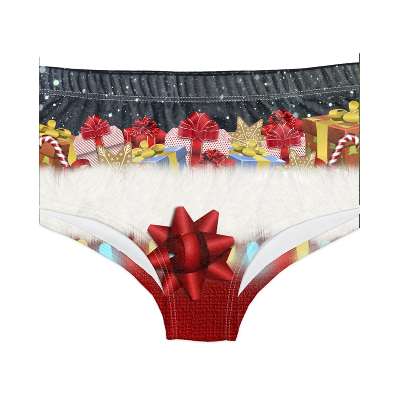 

Hot sale Christmas OEM available custom lingerie sexy femme ladies underwear women women's panties, Customized color