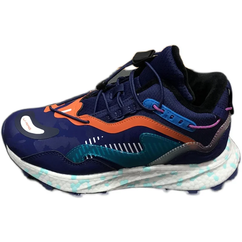 

Li Ning children's shoes winter boys' fleece-lined warm sports casual cotton running shoes elastic sport sneakers shoes