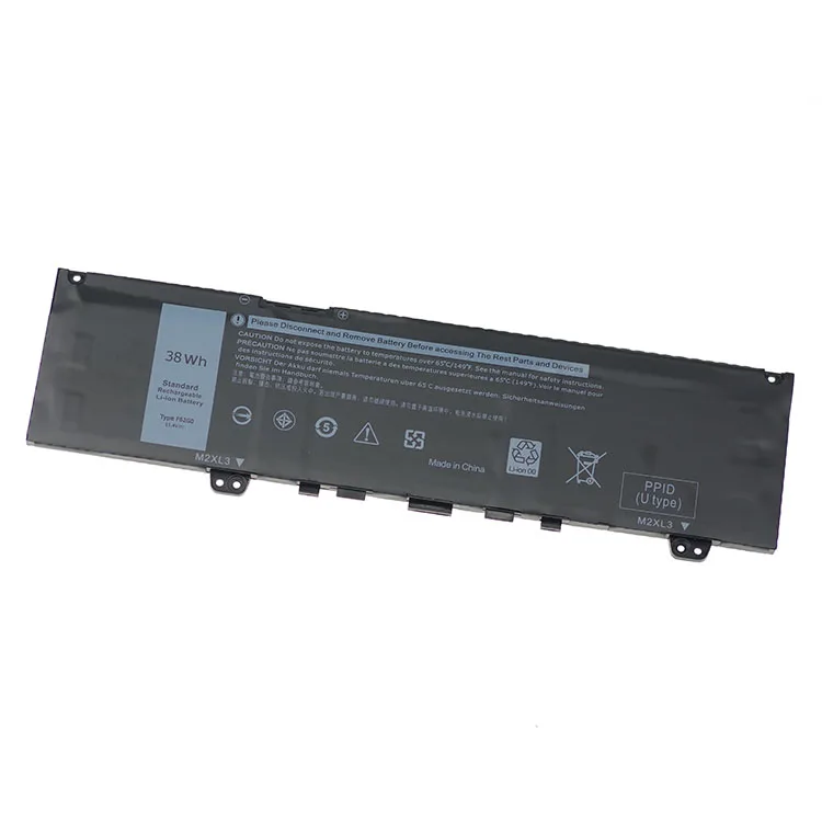 

Wholesale Rechargeable 11.4V 38Wh Laptop Battery F62G0 For Dell Inspiron 13 5370 7370 7380 83G P87G Notebook Battery, Black