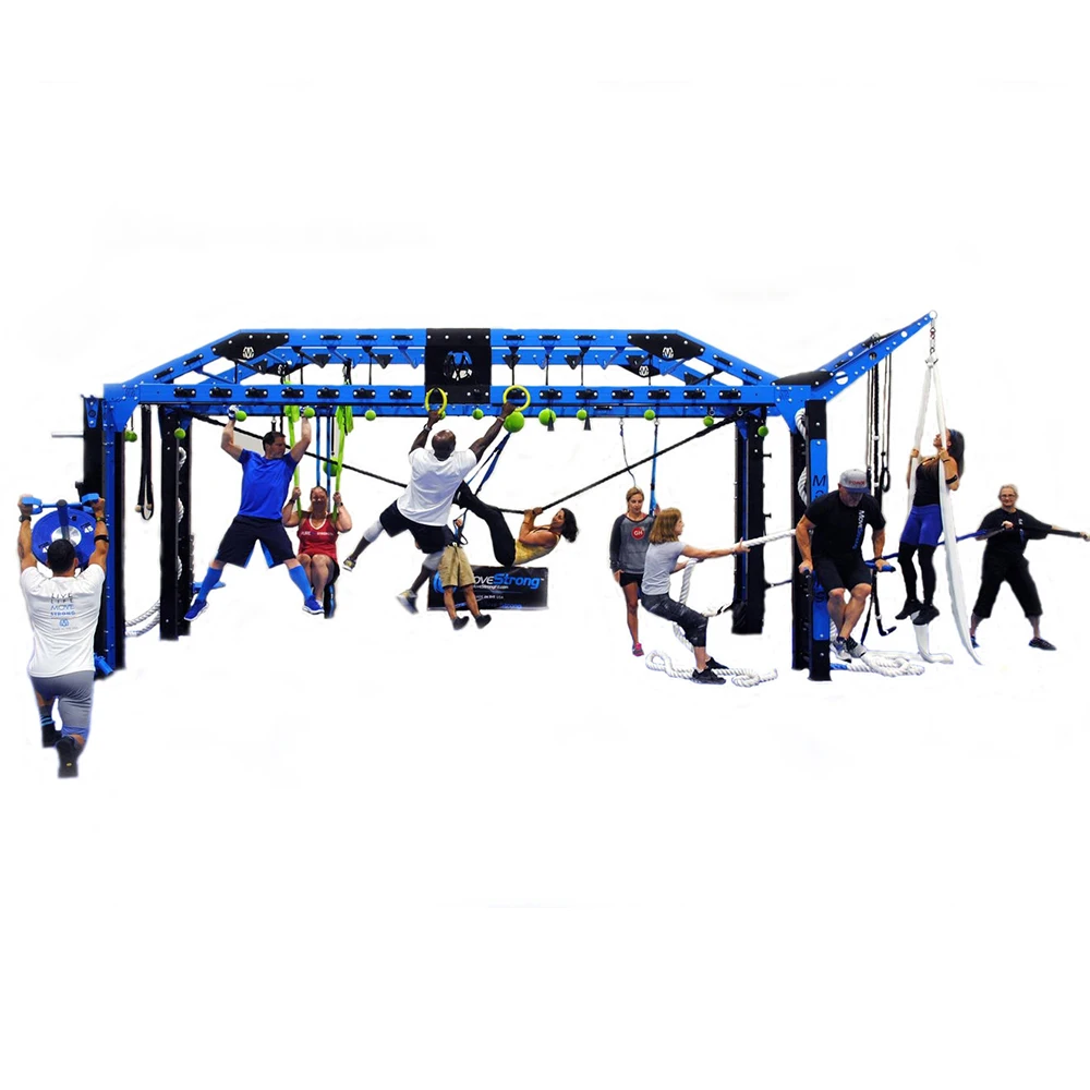 

Multi-Functional outdoor crossfit fitness rig freestanding crossfit rack gym equipment with Cliff Hangers for bodybuilding, Customized color option