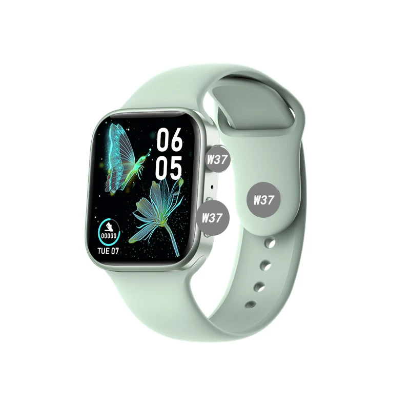

2021 New Reloj Inteligente W37 Smartwatch 1.75 Inch Fitness Tracker Smartwatch Ip68 Waterproof Series 7 Smart Watch W37, Black white blue gold