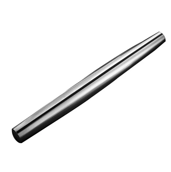 

Dropshipping 304 stainless steel rolling pin household kitchen baking tool dough dumpling wrappers stainless steel rolling pin, Silver