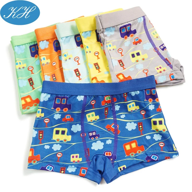 Wholesale Printed Children Underwear For Boys Boxers Good Quality Cheap Kids Underwear Stock