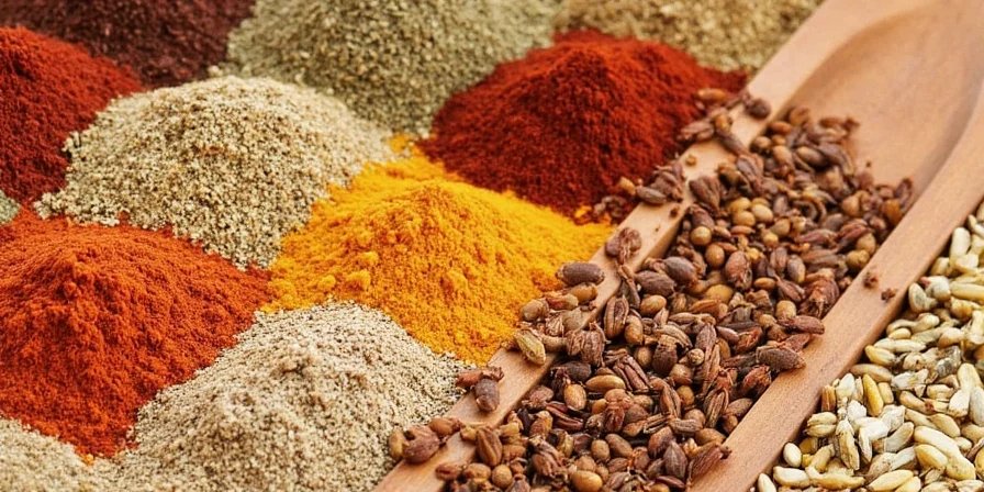 Toasting spices in a pan to enhance flavor