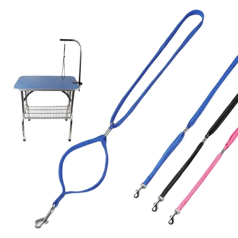 

Popular Cheap Rope Dog Pet Cat Animal Noose Loop Lock Clip Rope for Fixed Pet Grooming Table Arm Bath Beauty Dog Rope, Blue black plum