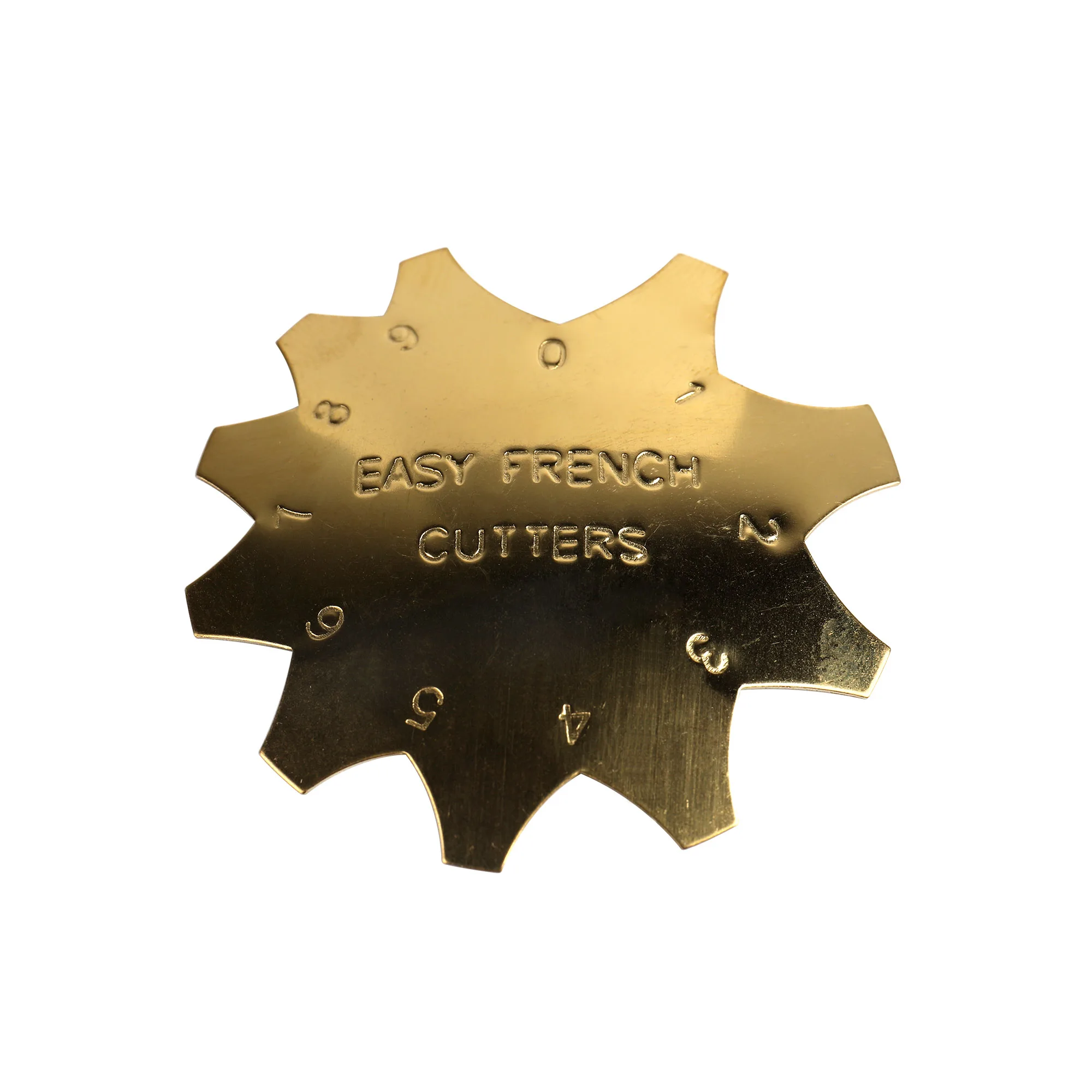 

ANGNYA Nail french Cutter Stainless Nail Tool V-Shape Acrylic Cutter Edge Trimmer Styling Form Template Tools, Gold