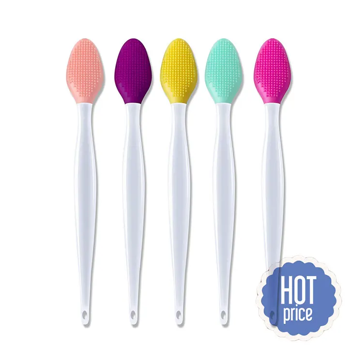 

1-5-8 disposable silicone exfoilating lip brush, Multi colors