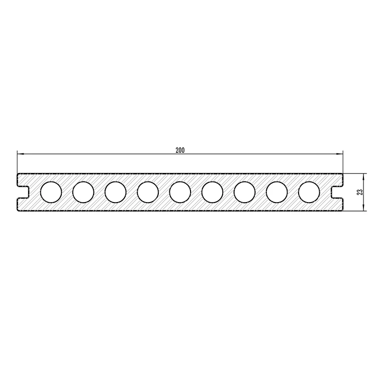 Engineered Flooring Outdoor Wood Plastic Composite WPC terrace Decking