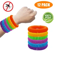 

12pack Mosquito Bands Natural Insect Repellent 250Hrs of Protection Against Mosquitoes & Insects wristband