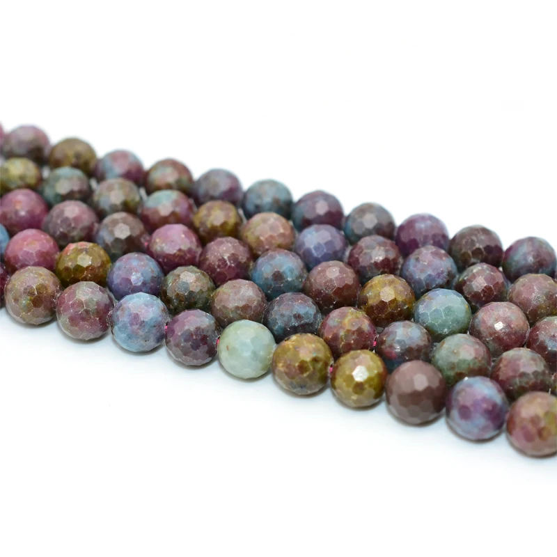 

Trade Ansurance 8mm High Quality Faceted Red Sapphires Loose Beads