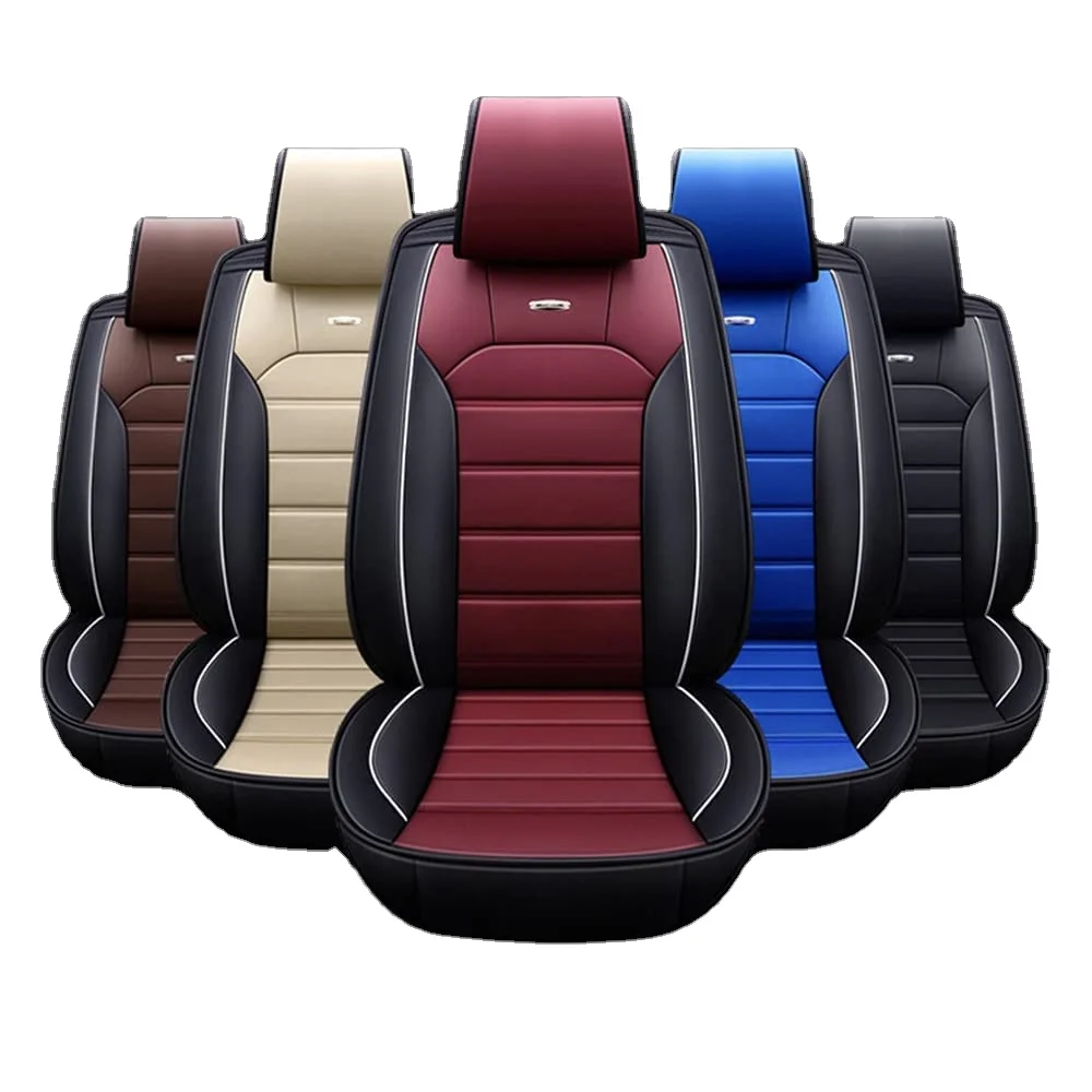 

Muchkey High Quality Car Seat Covers Front and Rear Seat Covers Waterproof Leather Vehicle Cushion