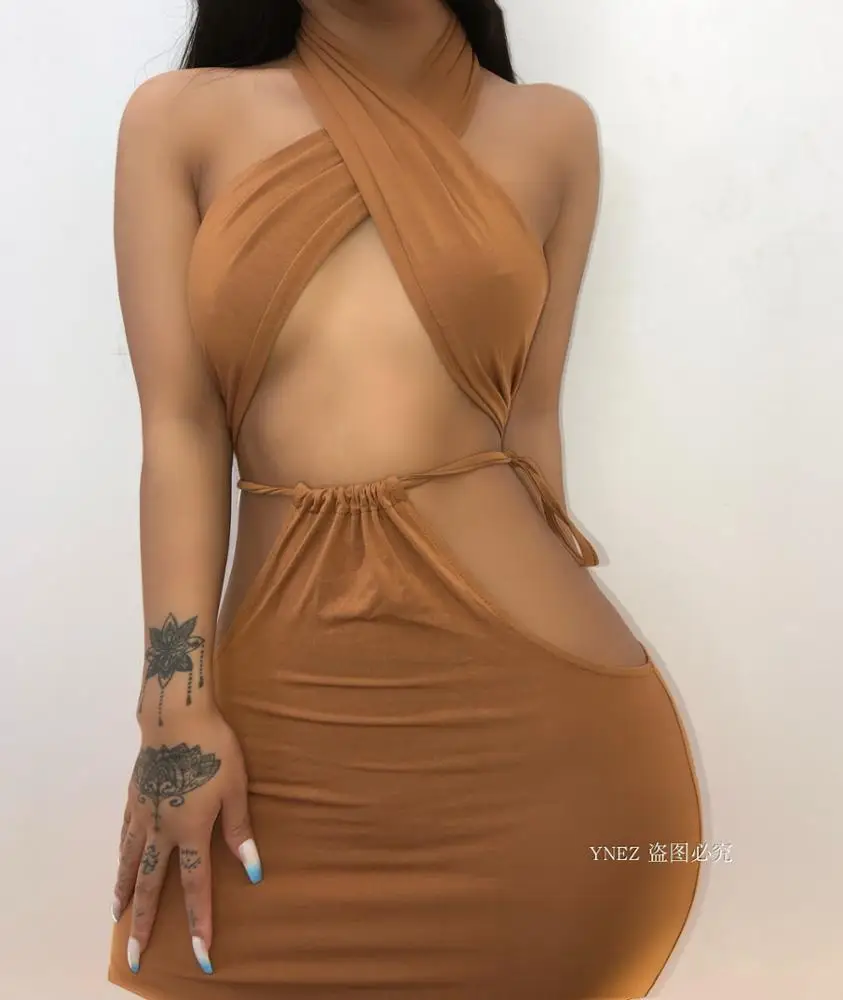 
8115 Clothing Sexy Straps Crop Top And Slit Maxi Skirt Casual Midi Dresses 