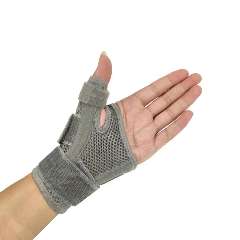 

Professional Carpal Tunnel Arthritis Tendonitis Sprain Thumb Wrist Splint Band Brace Wraps, Black, gray